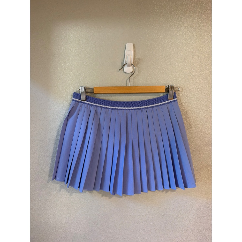 Sergio Tacchini Tennis Skirt Women S Blue Pleated Athletic Skort Preppy Skirt - Picture 2 of 8